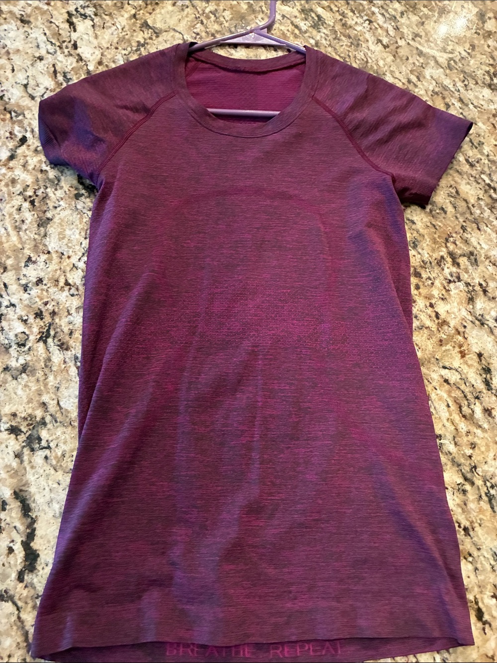 lululemon athletica Short Sleeve Active Top - Plum Heather